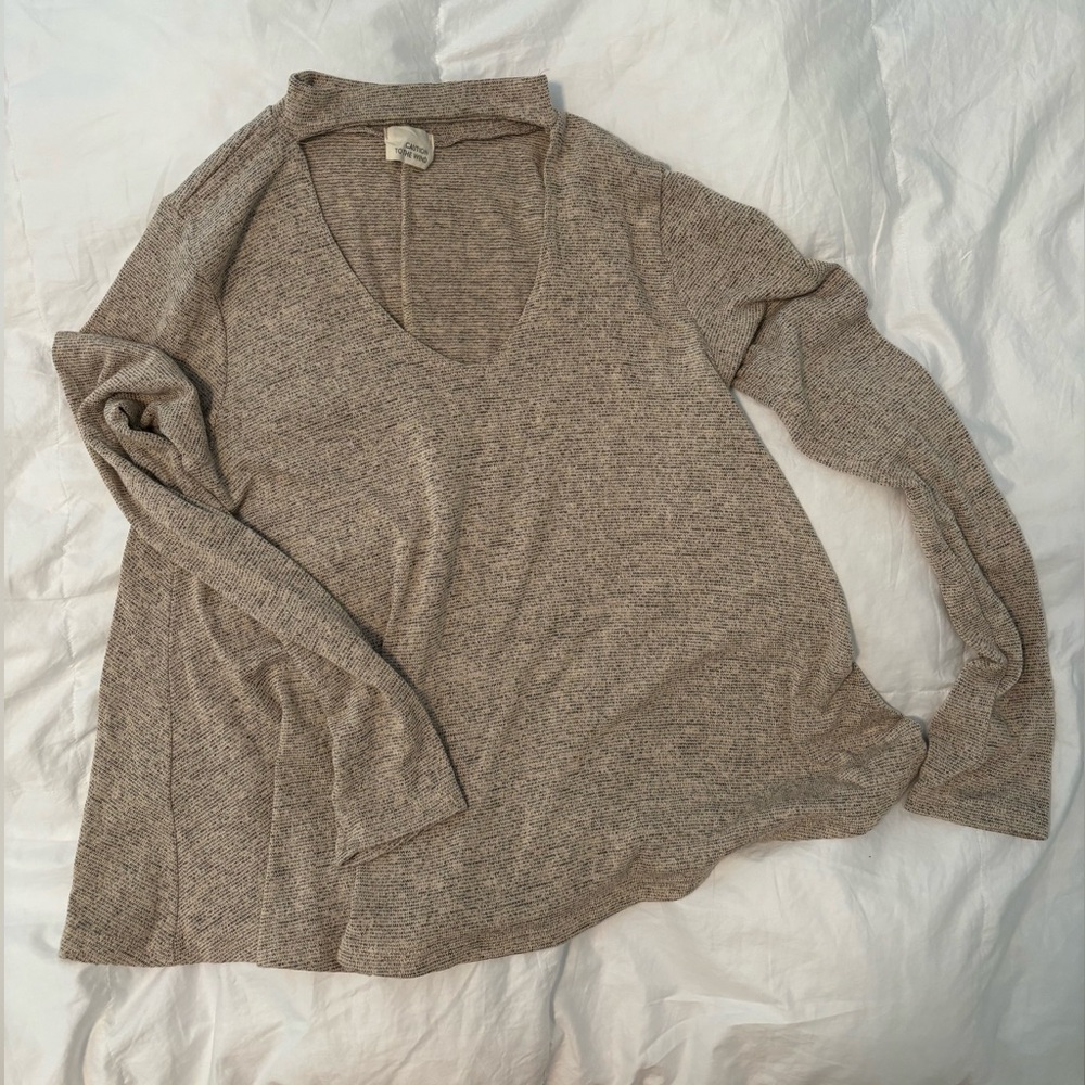 Caution to The Wind flowy long sleeve top